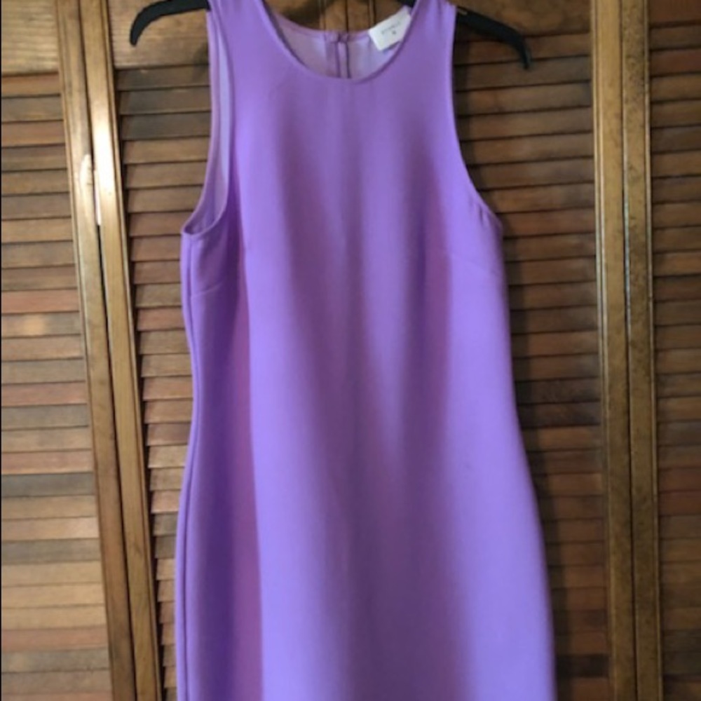 Lavender A-line fitted dress